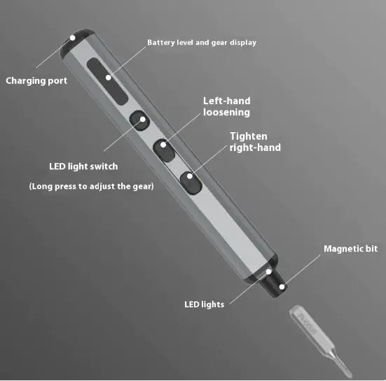 68-in-1 Electric Screwdriver Set